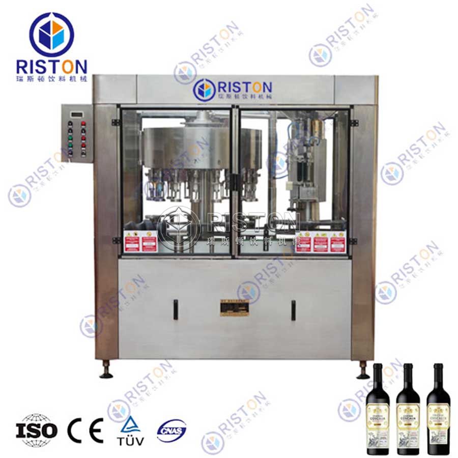 Wood Cork Glass Bottle Filling Machine